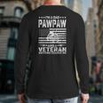I'm A Dad Pawpaw And A Veteran Nothing Scares Me Back Print Long Sleeve T-shirt
