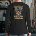 I'm A Grumpy Veteran Father's Day From Son Daughter Back Print Long Sleeve T-shirt