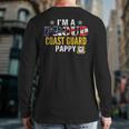 I'm A Proud Coast Guard Pappy American Flag For Veteran Veteran Back Print Long Sleeve T-shirt