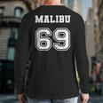 Jersey Style Malibu 69 1969 Old School Muscle Car California California And Merchandise Back Print Long Sleeve T-shirt