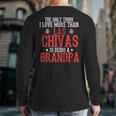 Las Chivas The Only Thing I Love Grandpa Soccer Back Print Long Sleeve T-shirt