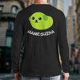 Mameshiba Edamame Bean Dog With Cute Grean Pea Back Print Long Sleeve T-shirt