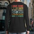 Men Fathers Day I Have Gone 0 Days Without Making A Dad Joke Back Print Long Sleeve T-shirt