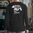 Mens Bapa Bear Great For Papa Dad Father Back Print Long Sleeve T-shirt