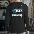 Mens Blessed To Be Called Dad For Cool Grandpa Plus Size Back Print Long Sleeve T-shirt