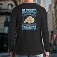 Mens Blessed To Be Called Grandpa Grandpa Fathers Day Back Print Long Sleeve T-shirt