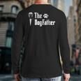 Mens The Dogfather English Mastiff Dog Dad Tshirt Father's Day G Back Print Long Sleeve T-shirt