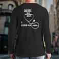 Mens Father's Day For Doctor Papa Back Print Long Sleeve T-shirt