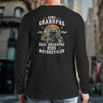 Mens Some Grandpas Play Bingo Real Grandpas Ride Motorcycles Back Print Long Sleeve T-shirt