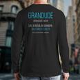Mens Grandude Like A Regular Grandpa Definition Cooler Back Print Long Sleeve T-shirt