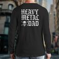 Mens Heavy Metal Dad Father Biker Music Rock Bassist Back Print Long Sleeve T-shirt