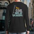 Mens Reel Cool Great Grandpa From Granddaughter Grandson Back Print Long Sleeve T-shirt