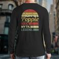 Mens Retro Vintage Poppie Man Myth Legend Outfit Father's Day Back Print Long Sleeve T-shirt