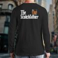 Mens The Scotchfather Scotch Father Dad Father's Day Drinking Back Print Long Sleeve T-shirt