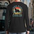 Mens Vintage Cocker Spaniel Dog Dad For Owner Back Print Long Sleeve T-shirt