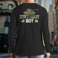 Military Theme Birthday Party Army Birthday Boy Back Print Long Sleeve T-shirt