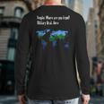 Military Brat Where Are You From Back Print Long Sleeve T-shirt