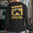 Monster TruckApparel For Big Trucks Crushing Car Fans Back Print Long Sleeve T-shirt