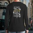 Motivation Quote Achieve Greatness Stop Asking Clothing Back Print Long Sleeve T-shirt