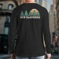 New Hampshire Nh Vintage Retro 70S Graphic Back Print Long Sleeve T-shirt