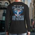 Not As Lean Still As Mean Air Force Veteran Back Print Long Sleeve T-shirt
