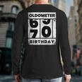 Oldometer Odometer Seventy Th Birthday 70 Yrs Back Print Long Sleeve T-shirt