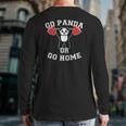 Panda Fitness Panda Bear Gym Workout Training Back Print Long Sleeve T-shirt