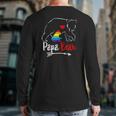 Papa Bear Proud Dad Daddy Ally Lgbtq Rainbow Flag Human Back Print Long Sleeve T-shirt