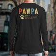 Pawpa Defintion Dog Grandpa Back Print Long Sleeve T-shirt