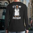 Penguin Birthday It's My Birthday Back Print Long Sleeve T-shirt