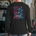 Pink Or Blue Grandpa Loves You Back Print Long Sleeve T-shirt