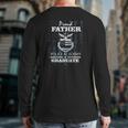 Police Academy Graduate Proud Father Of New Cop Graduate Back Print Long Sleeve T-shirt