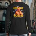Pro-Trump Trump Muscle Ultra Maga American Muscle Back Print Long Sleeve T-shirt