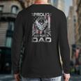 Proud Air Force Dad Military Family Father's Day Back Print Long Sleeve T-shirt