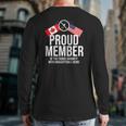 Proud Member Of Fringe Minority America And Canada Together Back Print Long Sleeve T-shirt