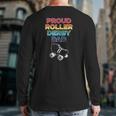 Proud Roller Derby Dad Pride Back Print Long Sleeve T-shirt