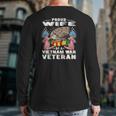Proud Wife Of Vietnam War Veteran Military Vet's Spouse Back Print Long Sleeve T-shirt