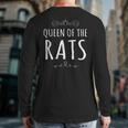 Queen Of The Rats Rat Lover Back Print Long Sleeve T-shirt