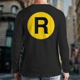 R Train New York Back Print Long Sleeve T-shirt