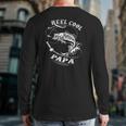Reel Cool Papa For Fishing Nature Lovers Back Print Long Sleeve T-shirt