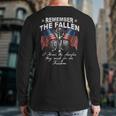 Remember The Fallen Memorial Day Veteran Shirt Back Print Long Sleeve T-shirt