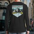 Retro Vintage Kings Canyon National Park Back Print Long Sleeve T-shirt