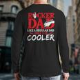 Rocker Dad Like A Regular Dad Only Way Cooler Rock Music Back Print Long Sleeve T-shirt
