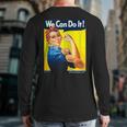 Rosie The Riveter We Can Do It Feminist Icon Back Print Long Sleeve T-shirt