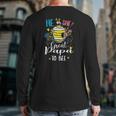 He Or She Great Papa To Bee Gender Reveal Back Print Long Sleeve T-shirt