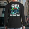 Squad Of The Birthday Boy Monster Truck Birthday Party Back Print Long Sleeve T-shirt