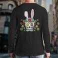 Sugar Skull Happy Easter Bunny Ears Cute Back Print Long Sleeve T-shirt