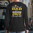 Super Proud Dad Of 2022 Graduate Awesome Family College Back Print Long Sleeve T-shirt