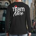 Team Nice Couple Matching Outfit Team Naughty Back Print Long Sleeve T-shirt