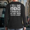 I Tell Dad Jokes Periodically Dad Joke Pun Fathers Day Back Print Long Sleeve T-shirt
